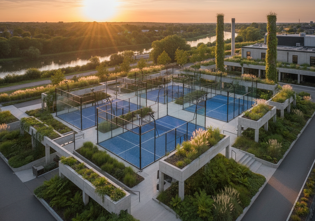 Padelbanen veranderen het uitzicht van de Vlaamse stad