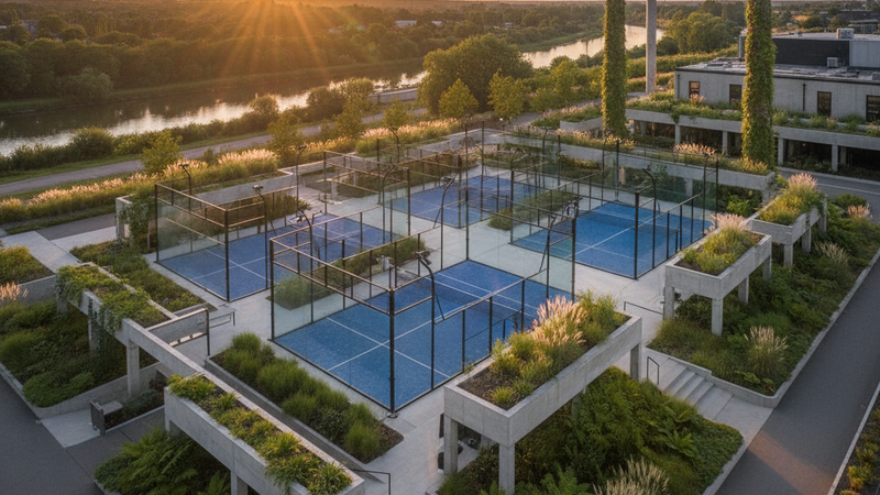 Padelbanen veranderen het uitzicht van de Vlaamse stad