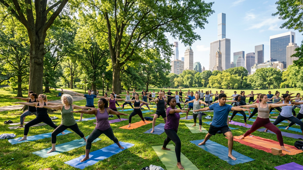 Yoga in het park: Waarom openluchtlessen de ultieme zomertrend zijn