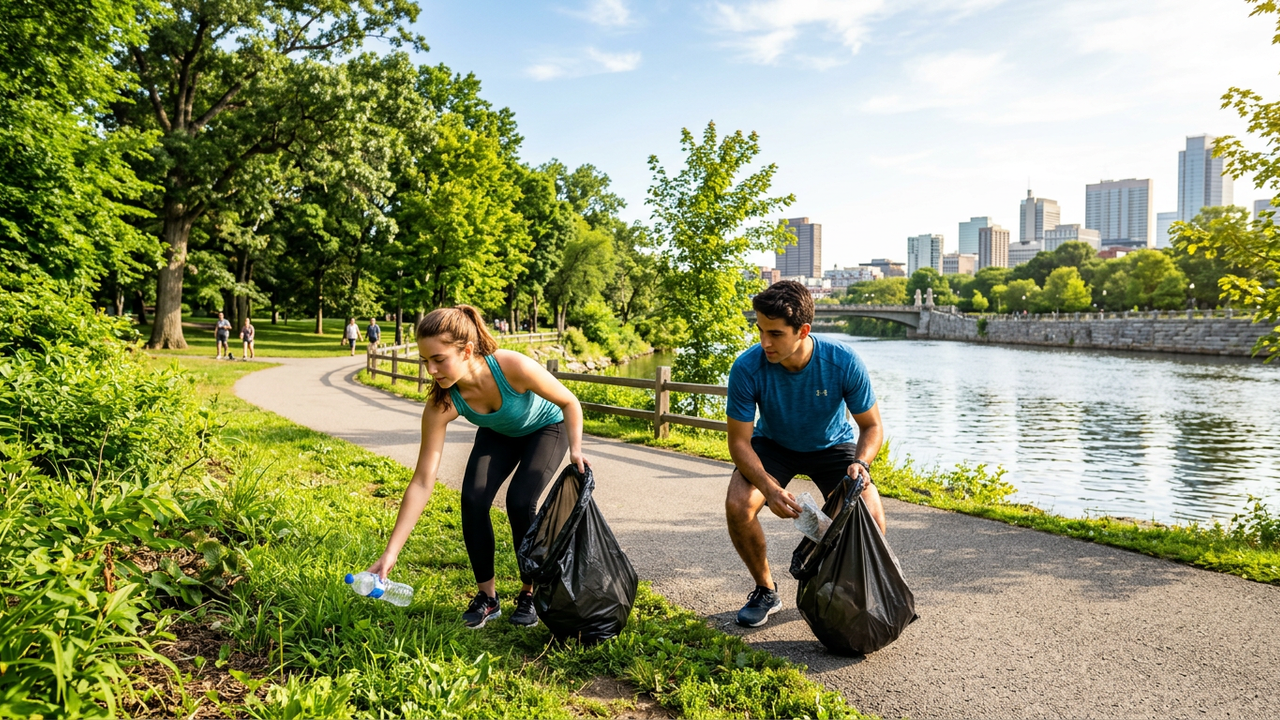 Ploggen: De duurzame sporttrend die onze parken en rivieroevers verovert