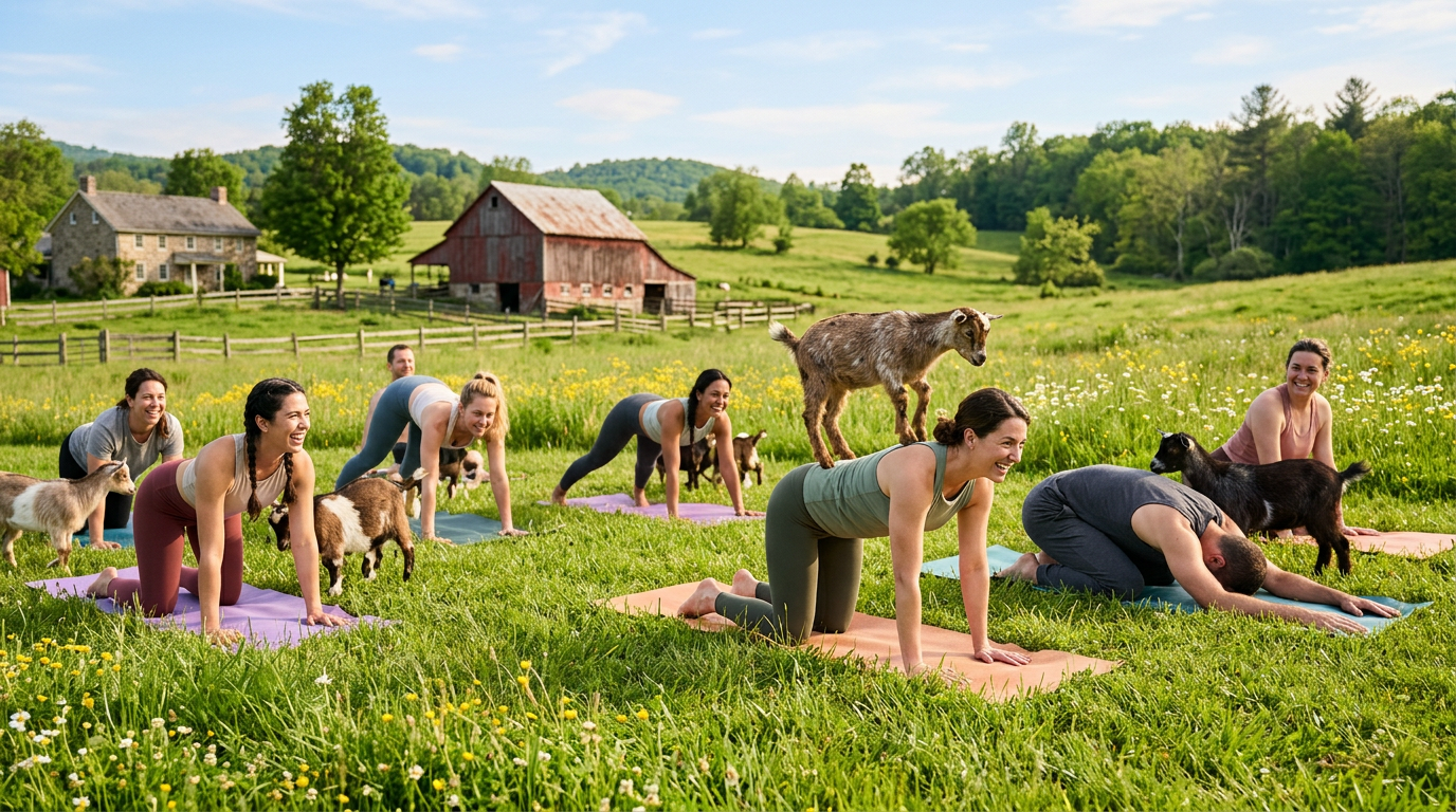 Yoga met Geiten: Waarom deze Pluizige Trend de Wereld Verovert