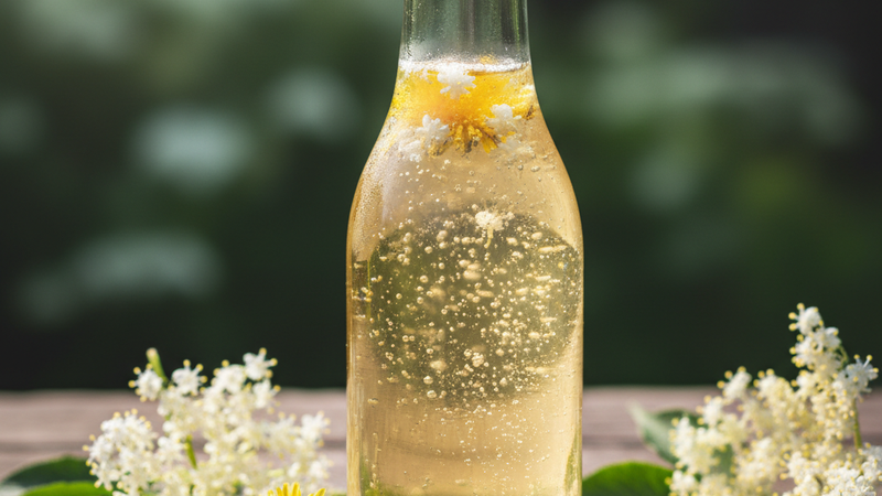 Zelf sprankelende dranken maken met wilde bloemen