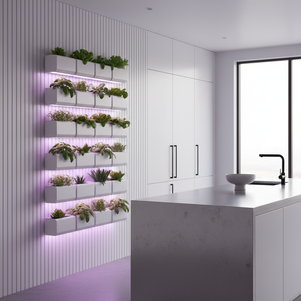Verticale landbouw brengt de groentetuin naar de keuken