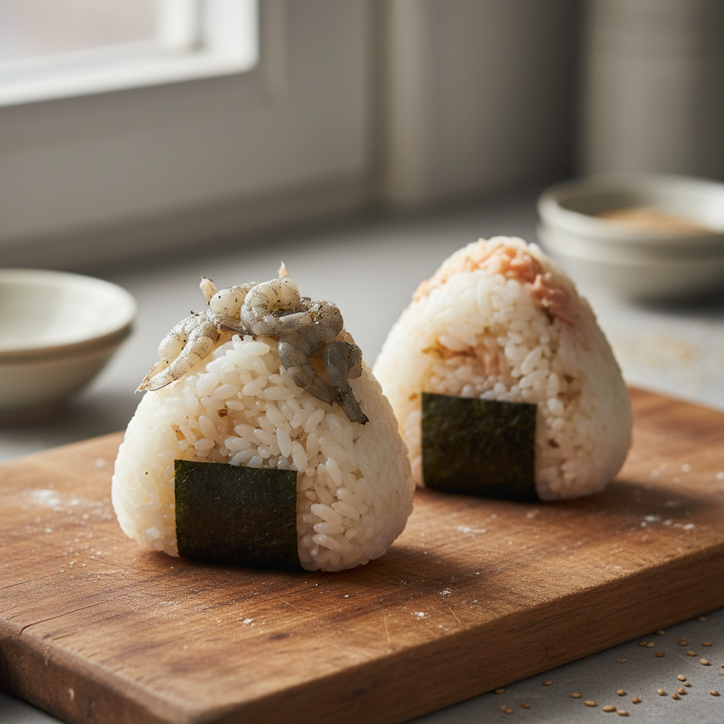 Japanse onigiri met Noordzeevulling maken