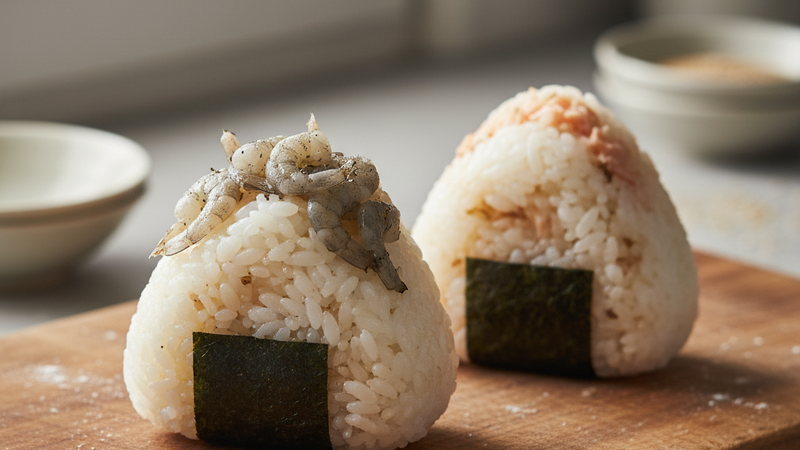 Japanse onigiri met Noordzeevulling maken