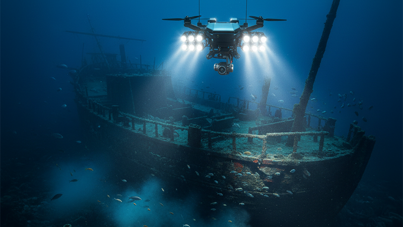 Onderwaterdrones brengen scheepswrakken naar de huiskamer